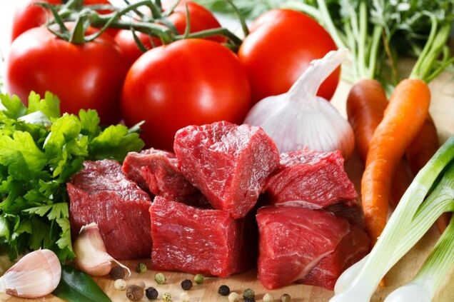 thịt và rau cho chế độ ăn kiêng dukan