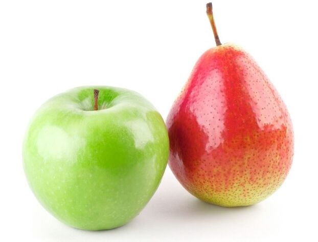 táo và lê cho chế độ ăn kiêng dukan