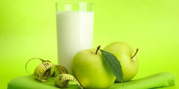 kefir và táo để giảm cân