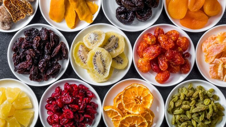 trái cây sấy khô cho chế độ ăn kiêng kiều mạch